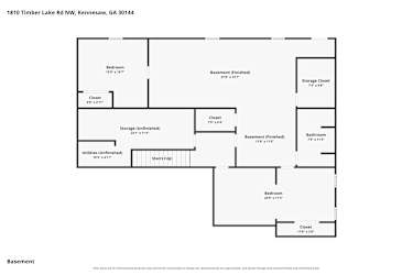 Floor plan 1 for 1810 Timber Lake Rd NW