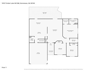 Floor plan 2 for 1810 Timber Lake Rd NW