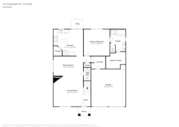 Floor plan 1 for 1813 Desperado Rd