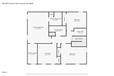 Floor plan 1 for 1813 Mill Creek Ln SW