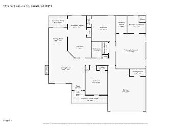 Floor plan 1 for 1815 Fort Daniels Trl