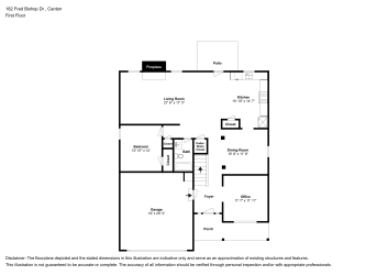Floor plan 1 for 182 Fred Bishop Dr