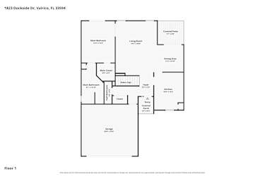 Floor plan 1 for 1823 Dockside Dr