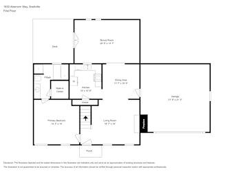 Floor plan 1 for 1830 Abercorn Way