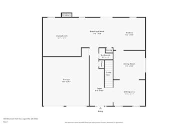 Floor plan 1 for 1838 Mountain Park Run