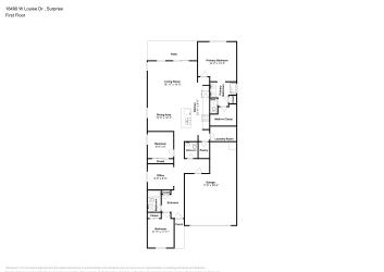 Floor plan 1 for 18490 W Louise Dr