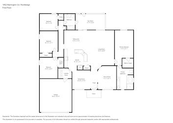 Floor plan 1 for 1852 Barrington Cir
