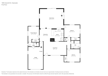 Floor plan 1 for 1856 Greenhill Dr