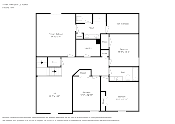 Floor plan 2 for 1859 Crinkle Leaf Ct