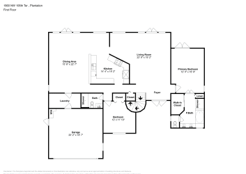Floor plan 1 for 1860 NW 106th Ter