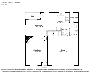 Floor plan 1 for 18611 85th Avenue Ct E