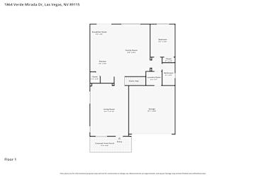 Floor plan 1 for 1864 Verde Mirada Dr