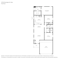 Floor plan 1 for 18730 Dennington Dr