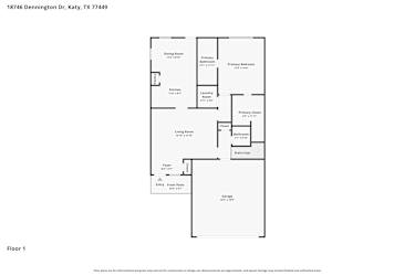 Floor plan 1 for 18746 Dennington Dr