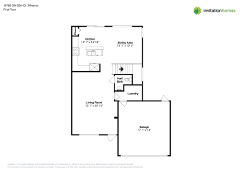 Floor plan 1 for 18780 SW 25th Ct