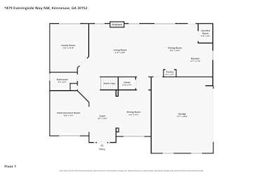Floor plan 1 for 1879 Eveningside Way NW