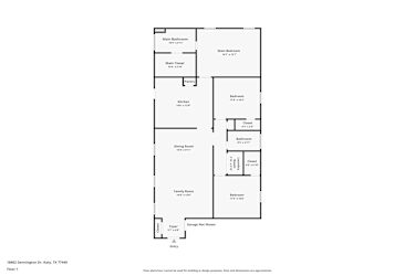 Floor plan 1 for 18802 Dennington Dr