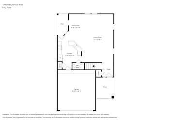 Floor plan 1 for 18807 N Lyford Dr