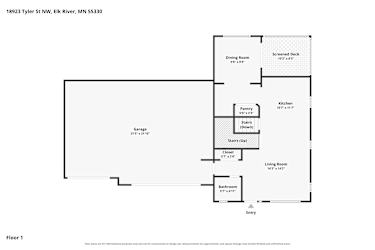Floor plan 2 for 18923 Tyler St NW