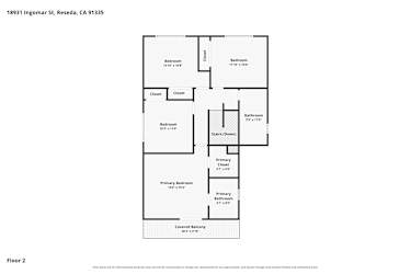 Floor plan 2 for 18931 Ingomar St