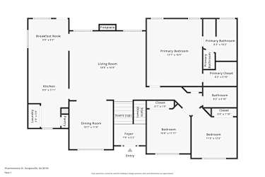 Floor plan 1 for 19 Jamestowne Dr