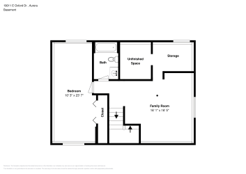 Floor plan 1 for 19011 E Oxford Dr