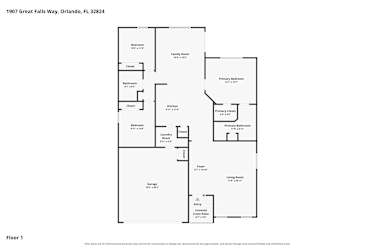 Floor plan 1 for 1907 Great Falls Way