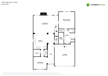 Floor plan 1 for 1918 Louetta Lee Dr
