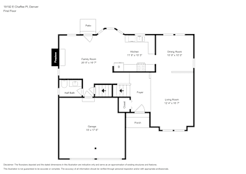 Floor plan 2 for 19192 E Chaffee Pl