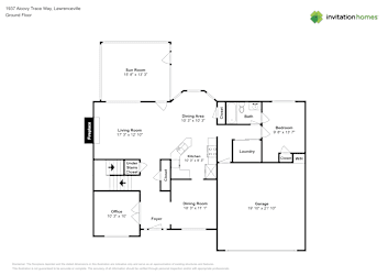 Floor plan 1 for 1937 Alcovy Trace Way