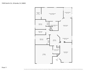 Floor plan 1 for 1939 Darlin Cir