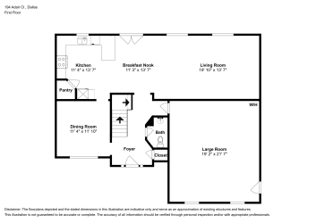 Floor plan 1 for 194 Adair Ct