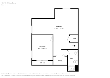 Floor plan 1 for 19401 E 45th Ave