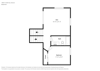 Floor plan 2 for 19401 E 45th Ave