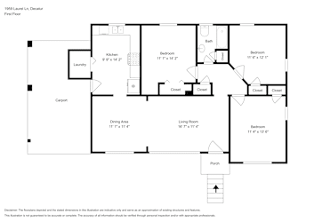 Floor plan 1 for 1959 Laurel Ln