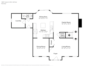 Floor plan 1 for 19657 Carson Cir NW
