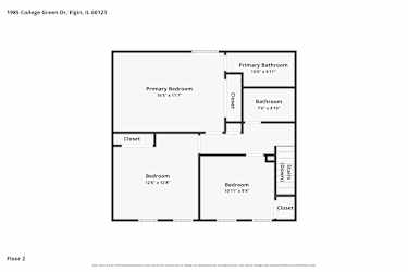 Floor plan 2 for 1985 College Green Dr