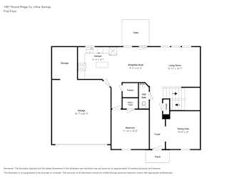 Floor plan 1 for 1987 Round Ridge Cir