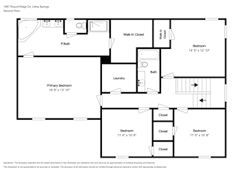 Floor plan 2 for 1987 Round Ridge Cir