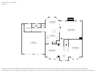 Floor plan 1 for 20 Rock View Ln