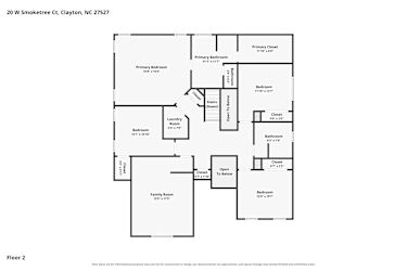 Floor plan 2 for 20 W Smoketree Ct