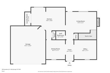 Floor plan 1 for 200 Gooseberry Dr