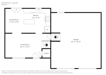 Floor plan 1 for 2005 Red Rose Ln