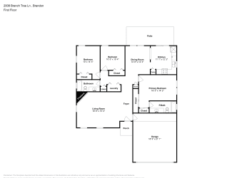 Floor plan 1 for 2008 Branch Tree Ln