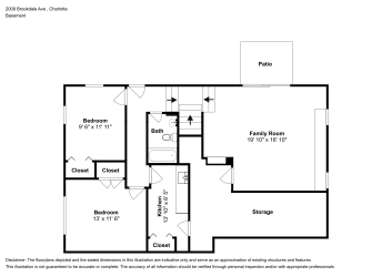 Floor plan 1 for 2009 Brookdale Ave