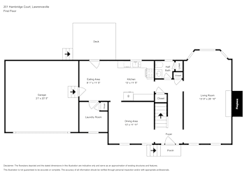 Floor plan 1 for 201 Hambridge Ct