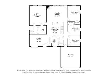Floor plan 1 for 2010 Preston Trl