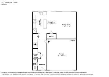 Floor plan 1 for 2012 18th Ave SW