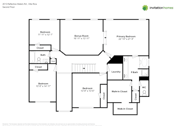 Floor plan 2 for 2013 Reflective Waters Rd