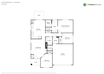 Floor plan 1 for 20166 E Belleview Ln